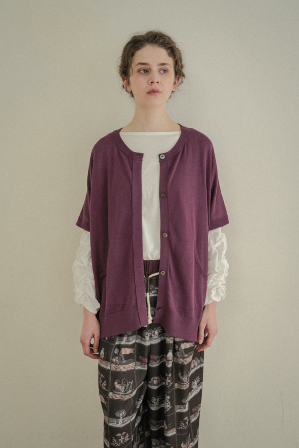Concealed Placket Cocoon Oversized Vest