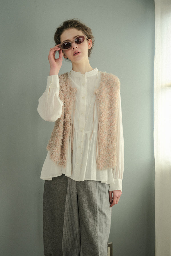Feather Tulle Vest