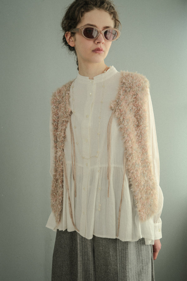 Feather Tulle Vest