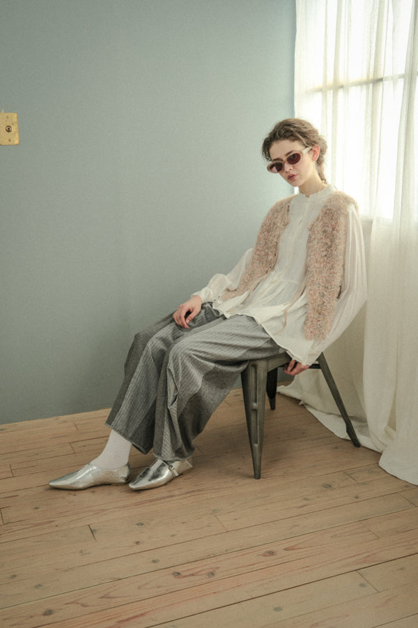 Feather Tulle Vest