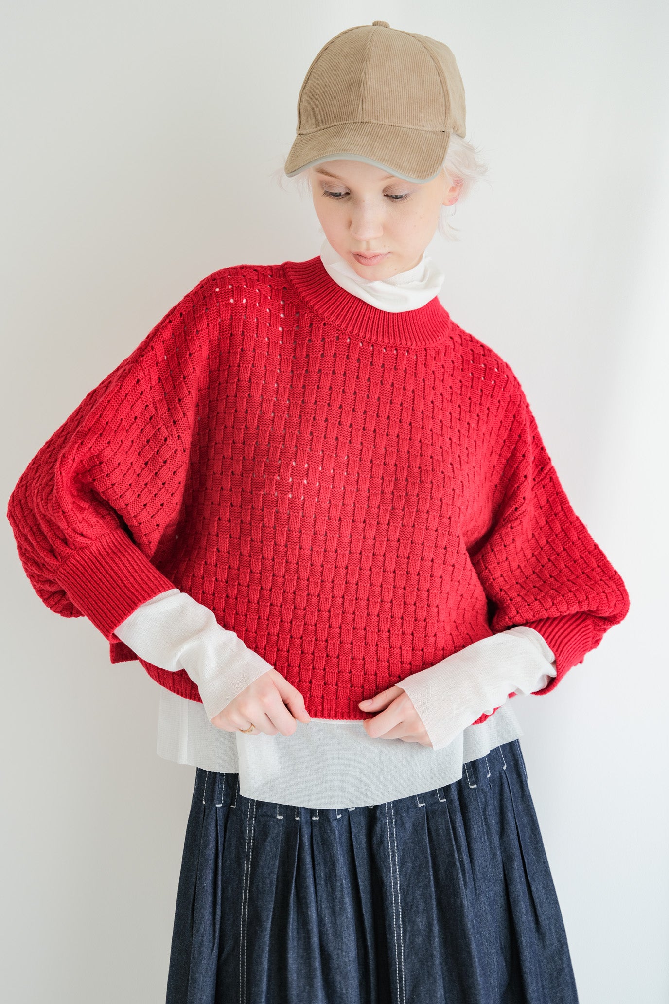 Double Tulle High Neck Inner Top