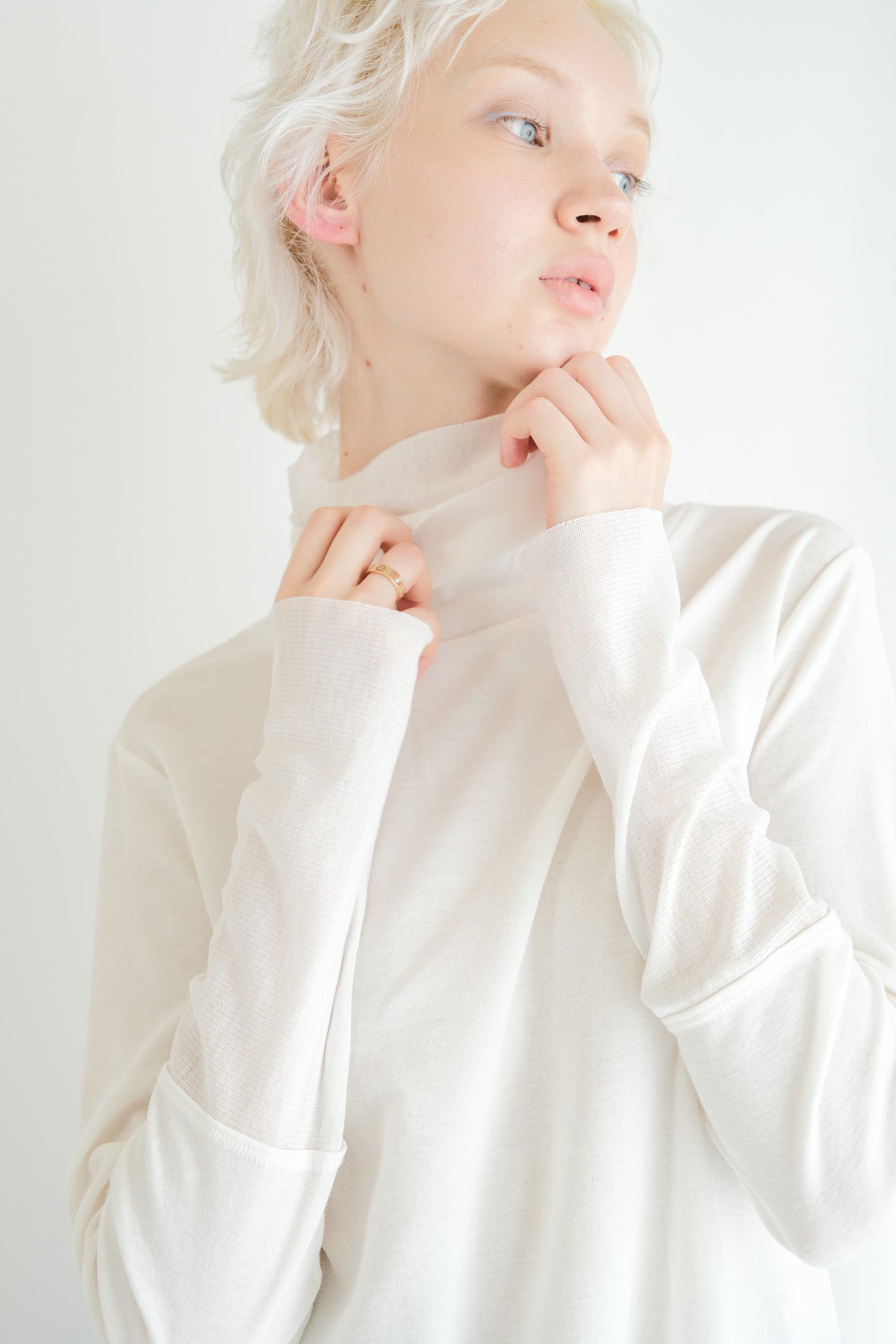 Double Tulle High Neck Inner Top