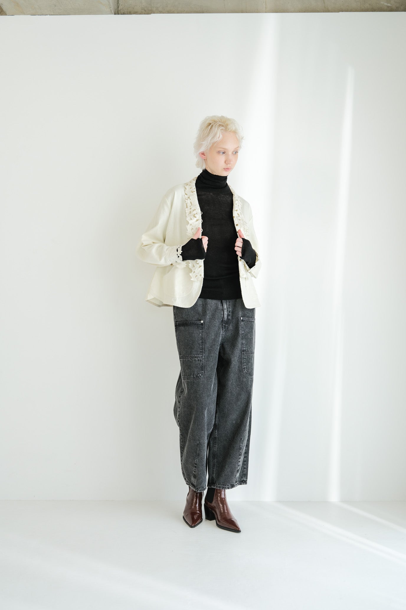 MOCOCHI Rib Turtleneck Pullover