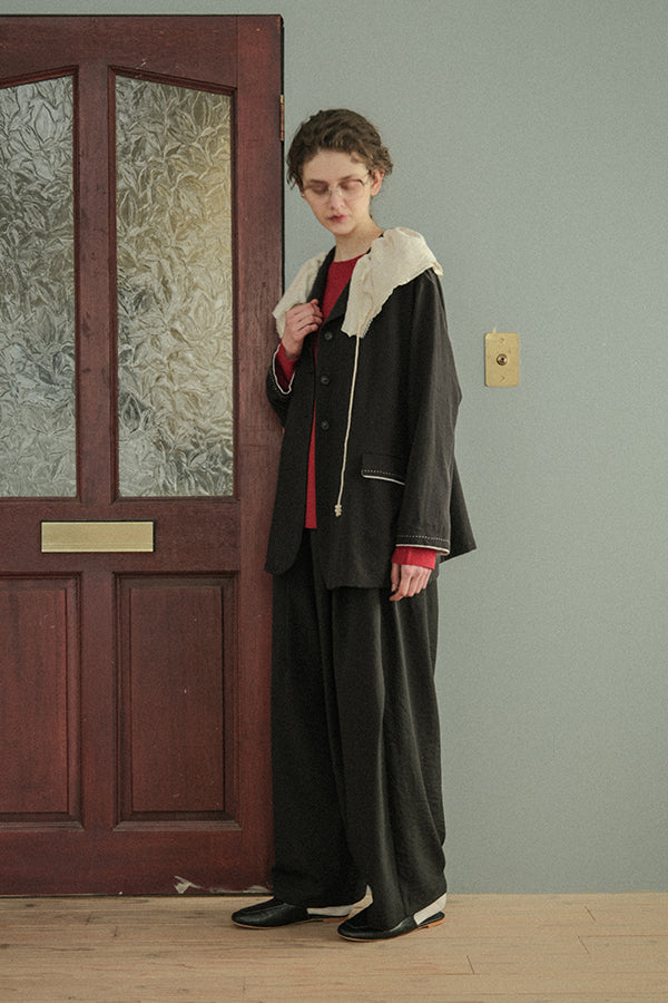 Side Tuck Trousers