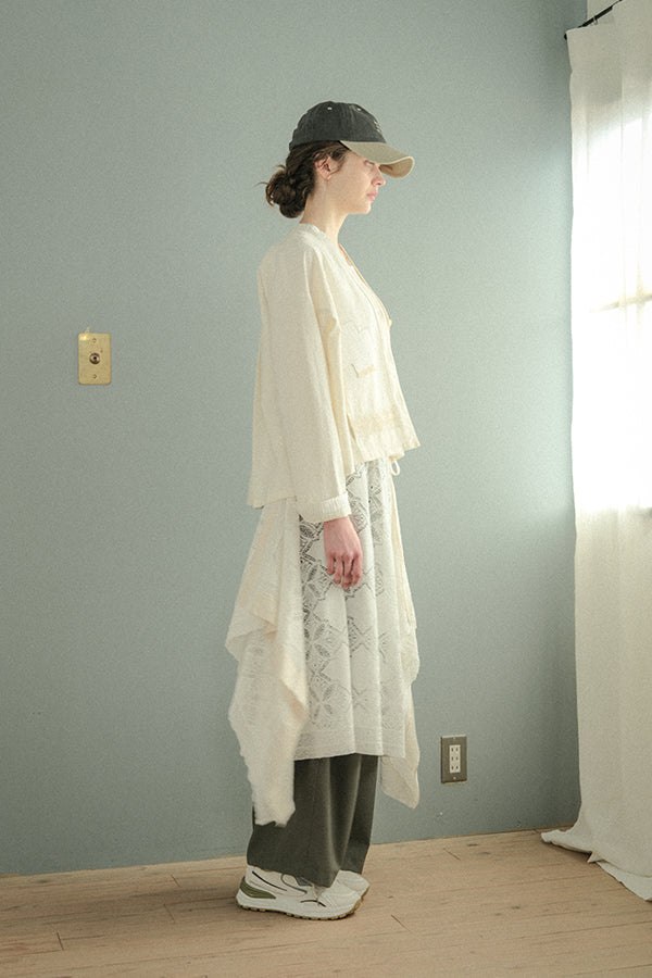 Motif Embroidered Short Jacket