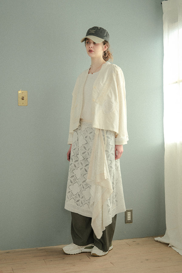 Motif Embroidered Short Jacket