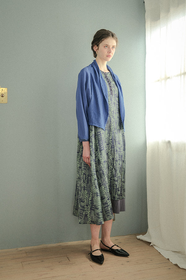 Cable Print Color-Block Dress