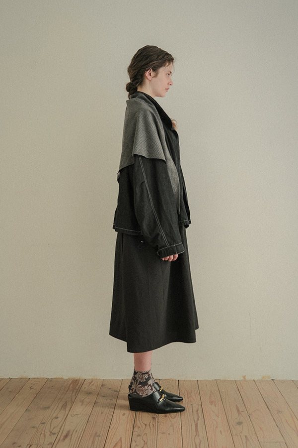 2-Way Detachable Collar Dress