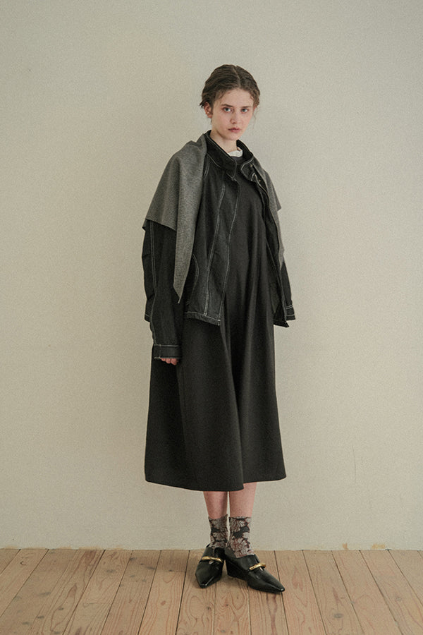 2-Way Detachable Collar Dress