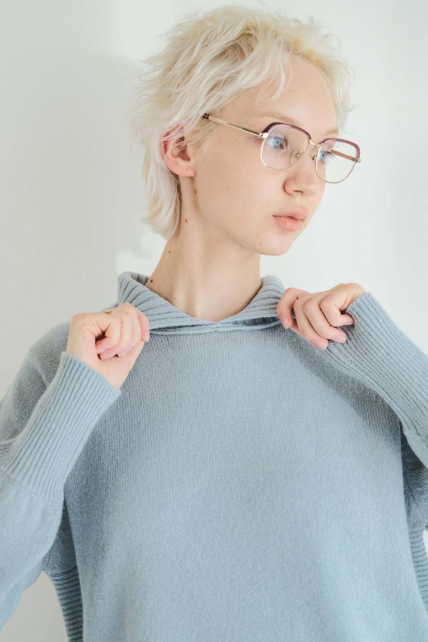 100% Wool Round Hem Pullover