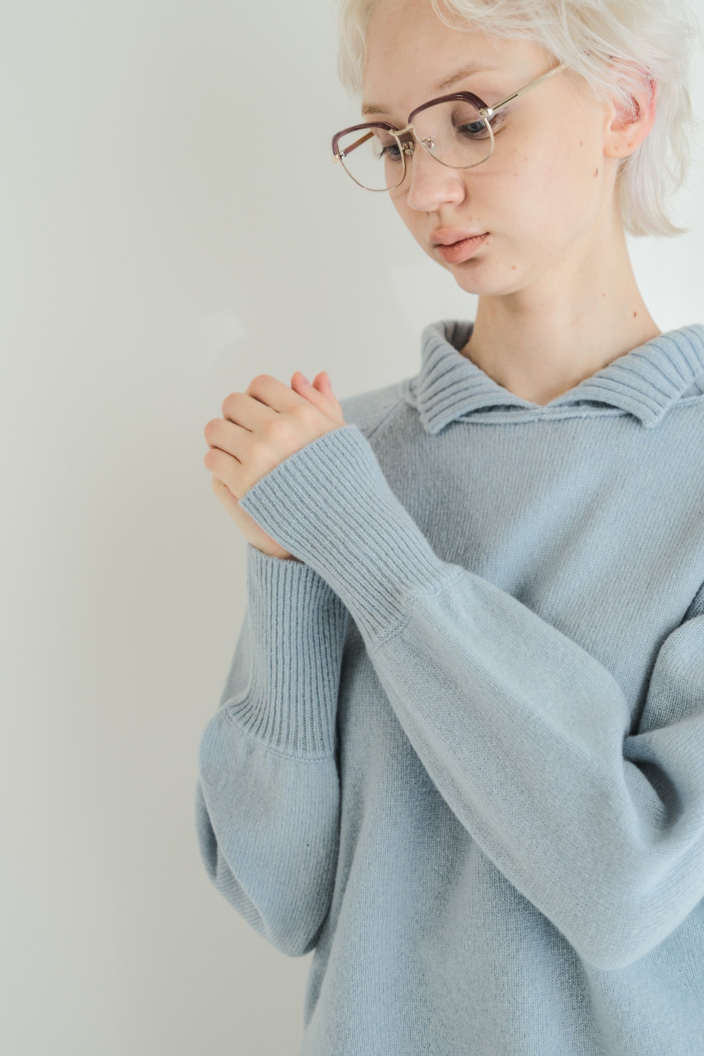 100% Wool Round Hem Pullover