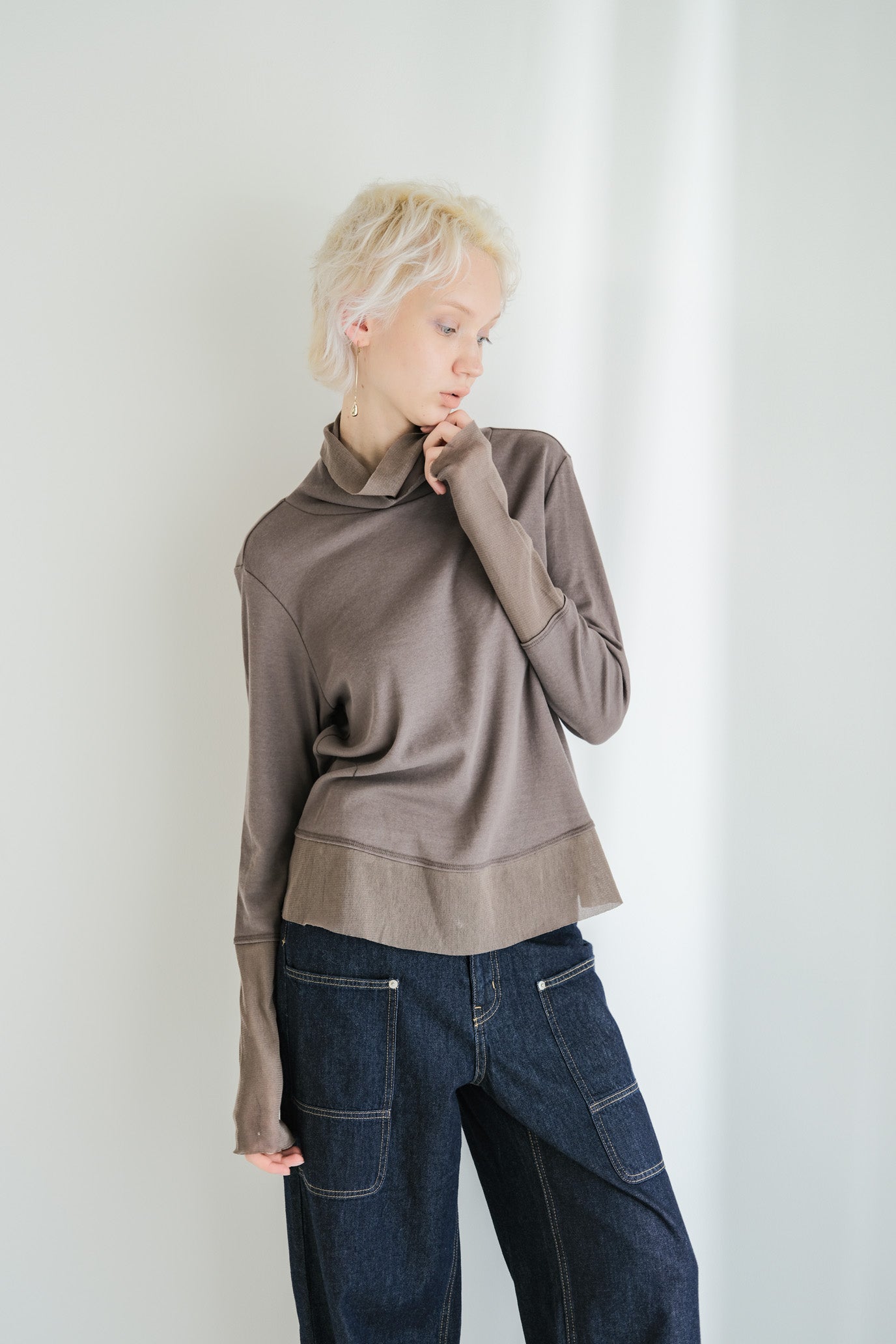 Double Tulle High Neck Inner Top