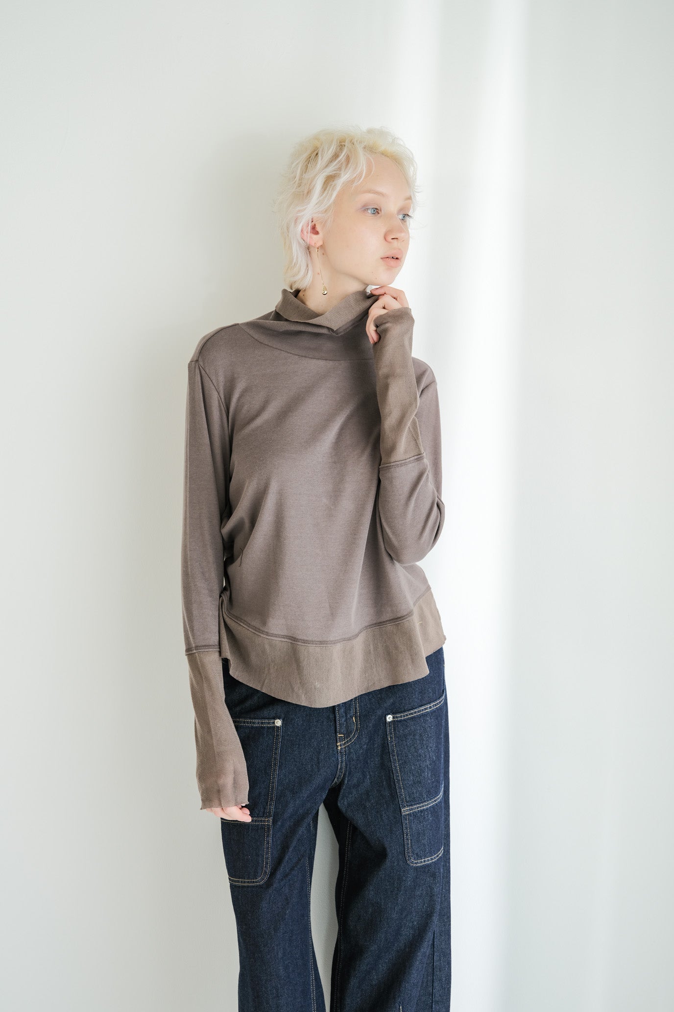 Double Tulle High Neck Inner Top