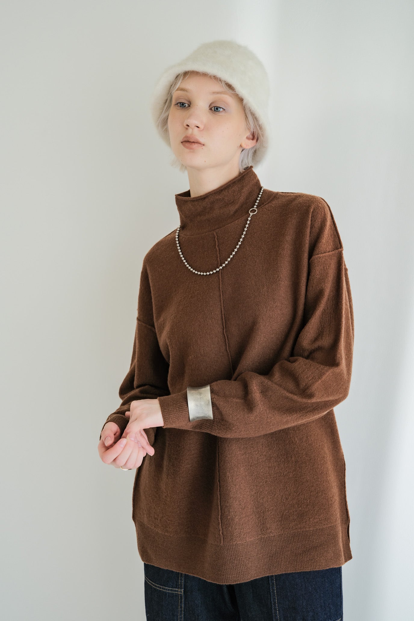 Compressed High Neck Pullover