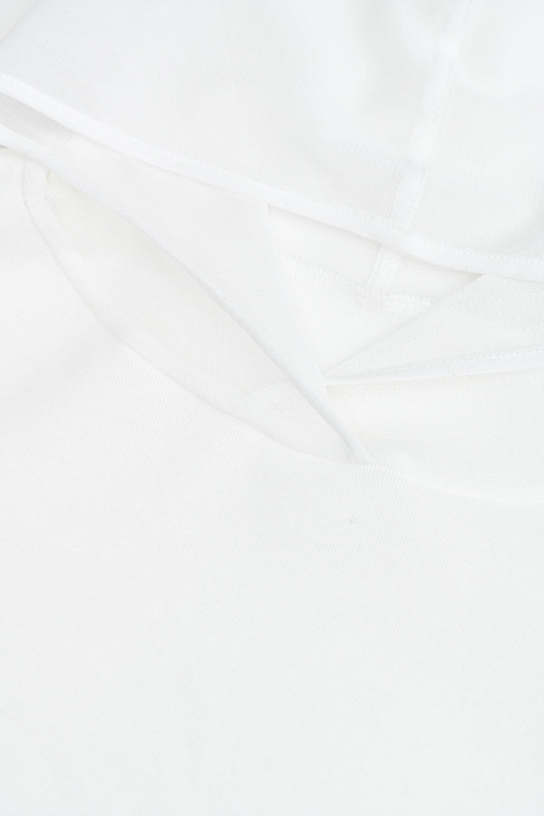 Tulle Hood High-Twist Pullover