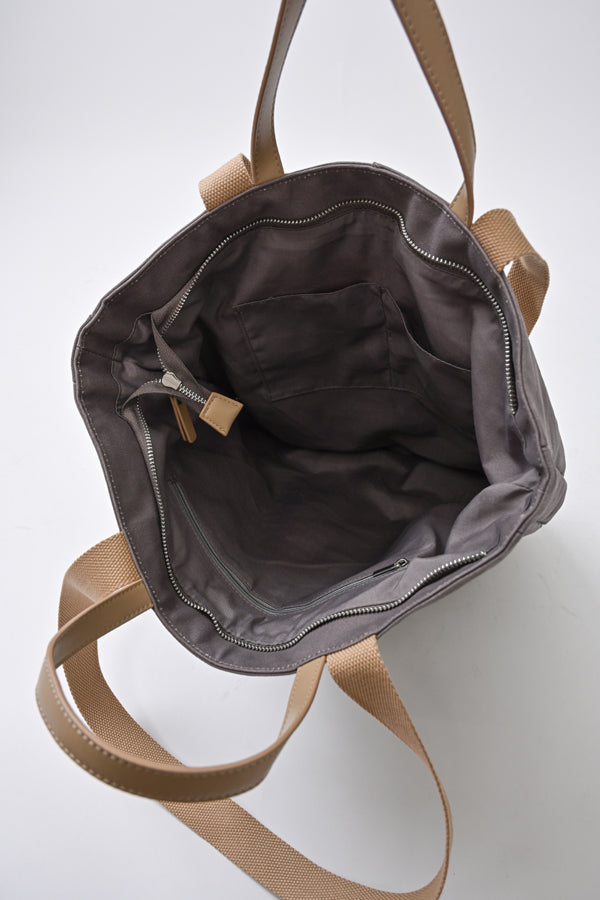 Round Motif Two-Tone 2-Way Bag