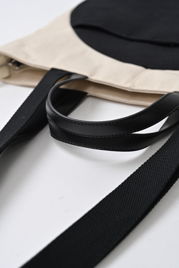 Round Motif Two-Tone 2-Way Bag