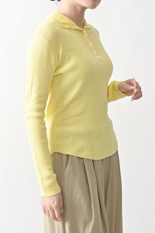 COCOCHI Rib Hooded Round Hem Pullover