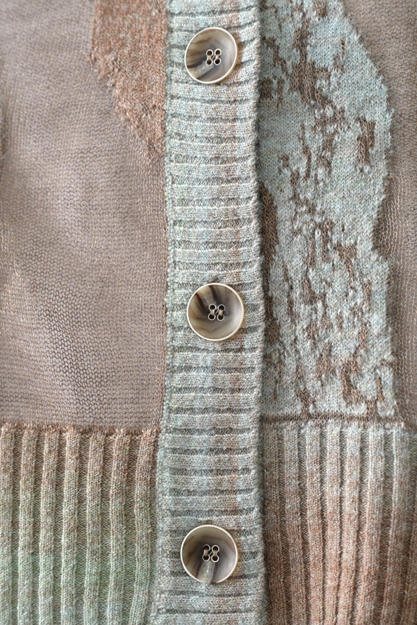Sheer Camouflage Hooded Cardigan