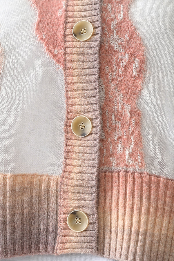 Sheer Camouflage Hooded Cardigan