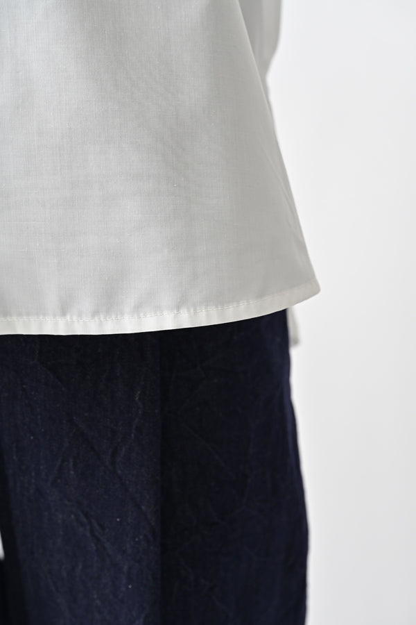 High Neck Paneled Shirt