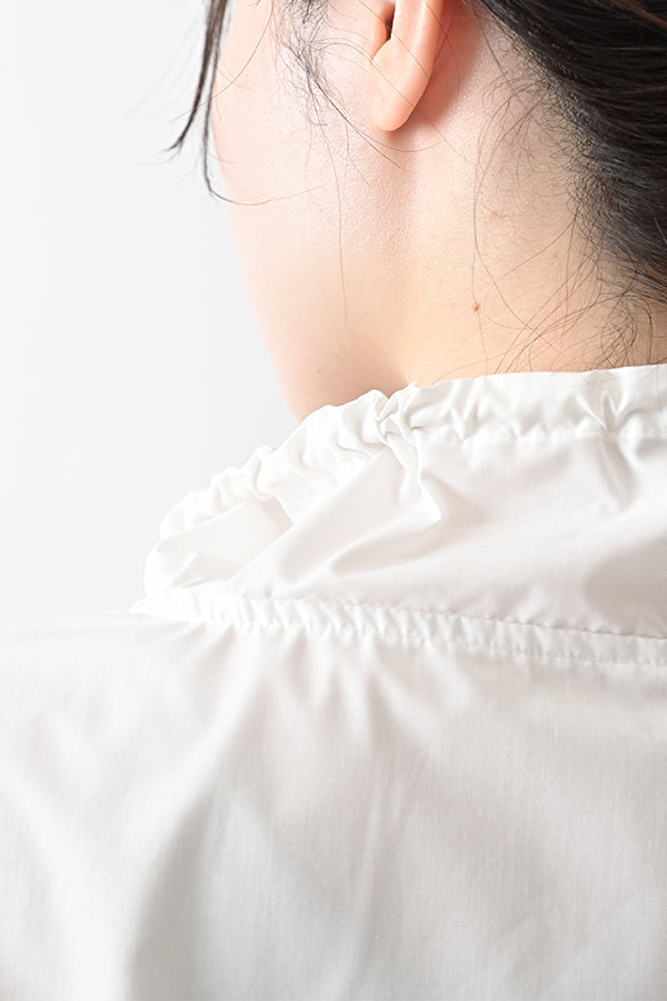 High Neck Paneled Shirt