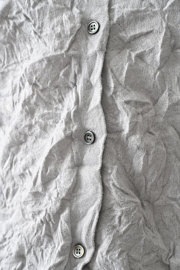 Crinkled Long Sleeve Cardigan