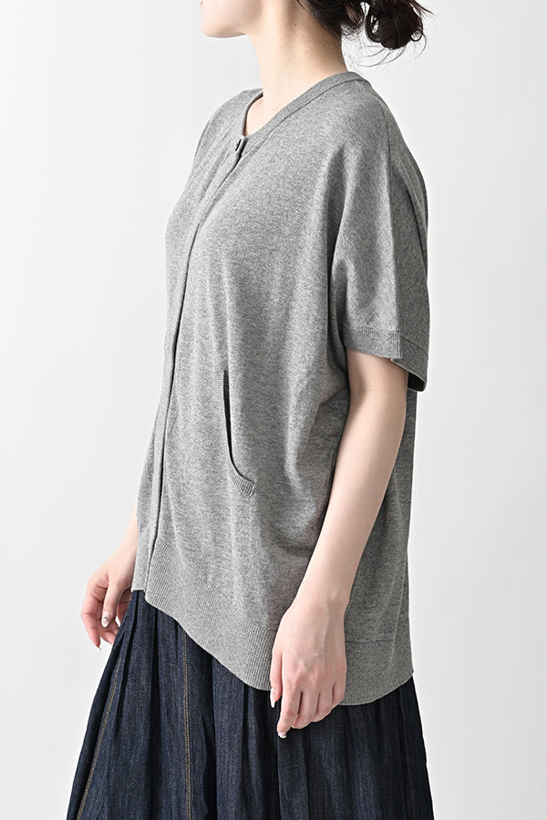 Concealed Placket Cocoon Oversized Vest