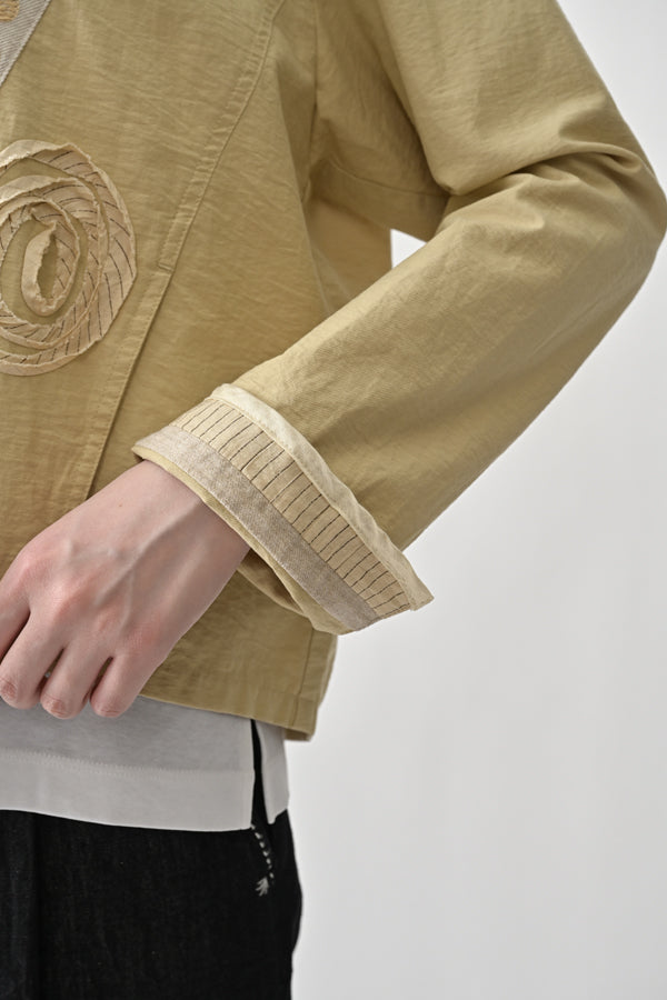Motif Embroidered Short Jacket
