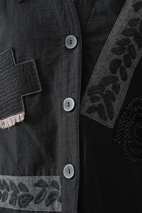 Motif Embroidered Short Jacket