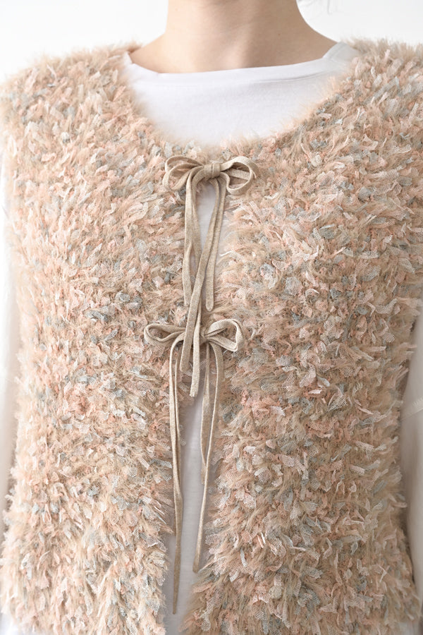 Feather Tulle Vest