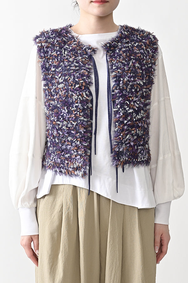 Feather Tulle Vest