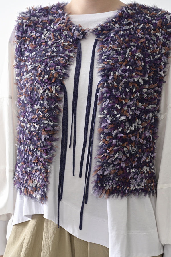 Feather Tulle Vest