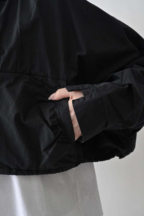 Shirred Collar Dolman Blouson