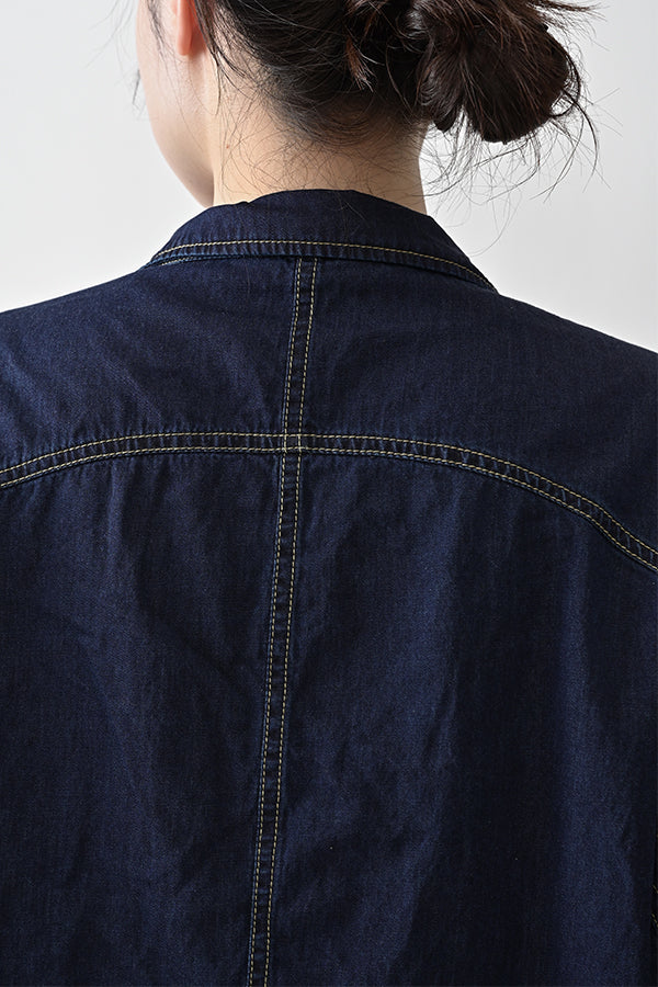 Curve Patch Denim Jacket
