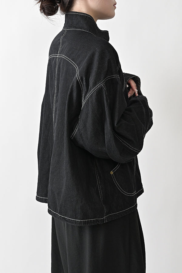 Curve Patch Denim Jacket