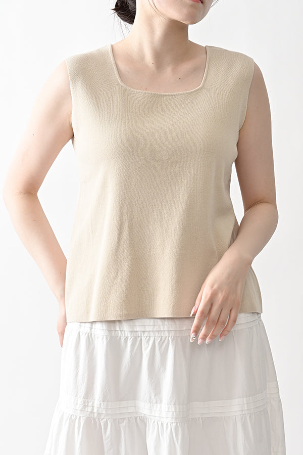 2-Way Full Milano Knit Sleeveless Pullover