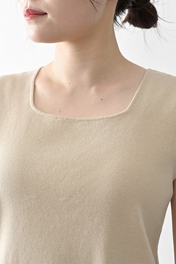 2-Way Full Milano Knit Sleeveless Pullover