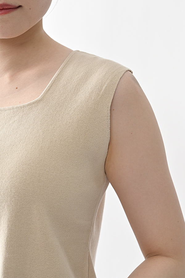2-Way Full Milano Knit Sleeveless Pullover