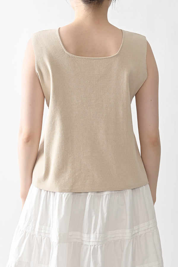 2-Way Full Milano Knit Sleeveless Pullover