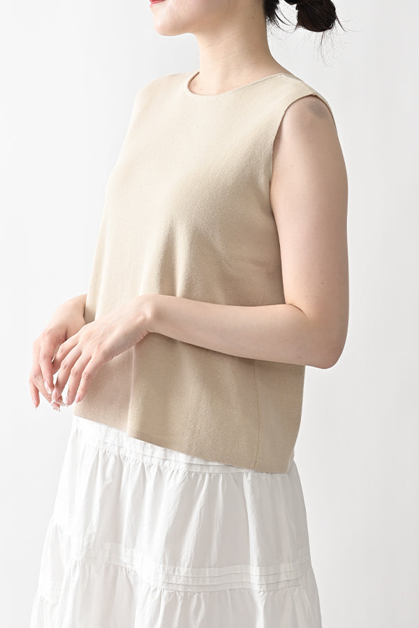 2-Way Full Milano Knit Sleeveless Pullover