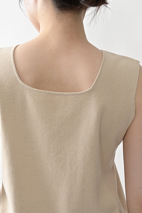 2-Way Full Milano Knit Sleeveless Pullover