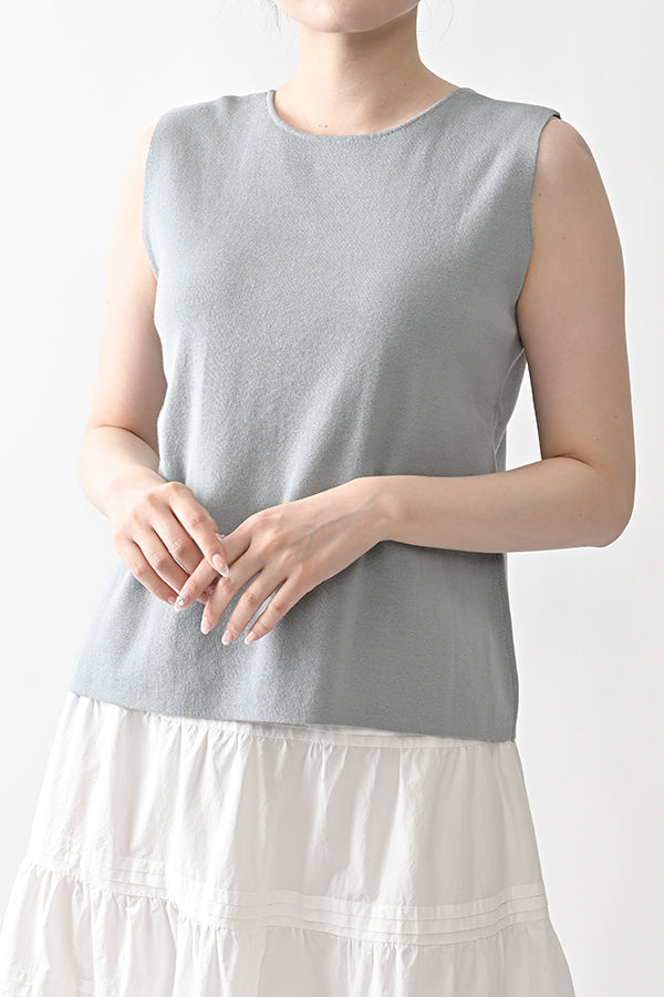 2-Way Full Milano Knit Sleeveless Pullover
