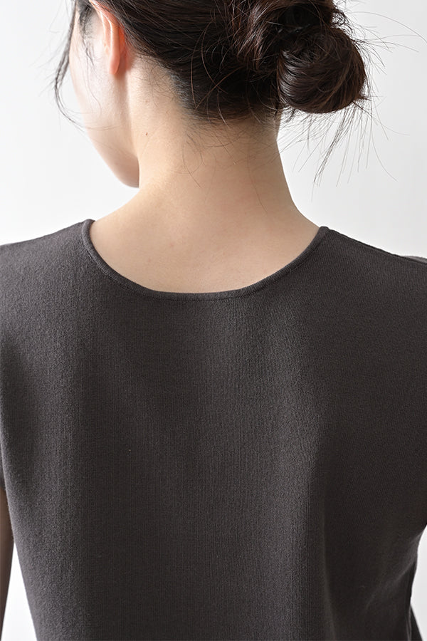 2-Way Full Milano Knit Sleeveless Pullover