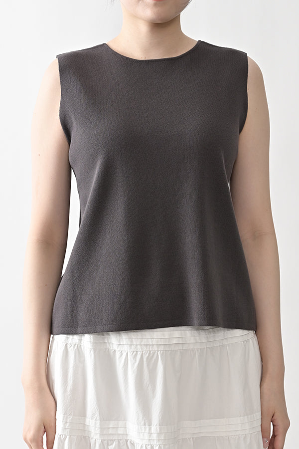 2-Way Full Milano Knit Sleeveless Pullover