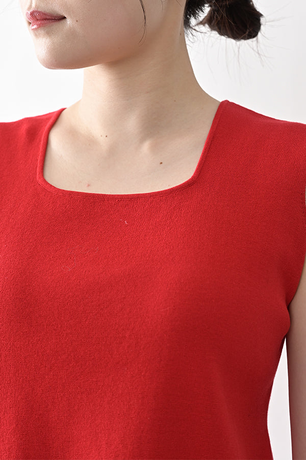 2-Way Full Milano Knit Sleeveless Pullover