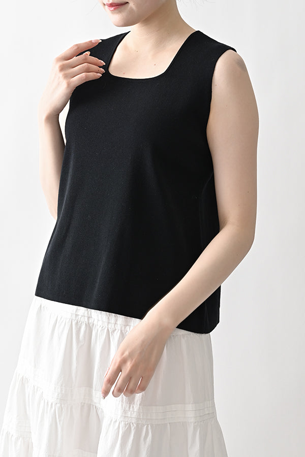 2-Way Full Milano Knit Sleeveless Pullover