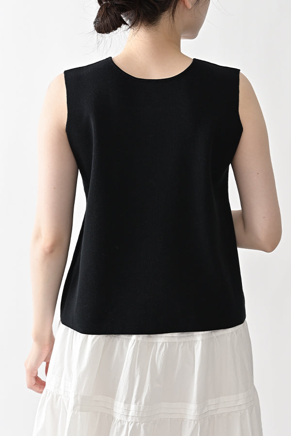 2-Way Full Milano Knit Sleeveless Pullover