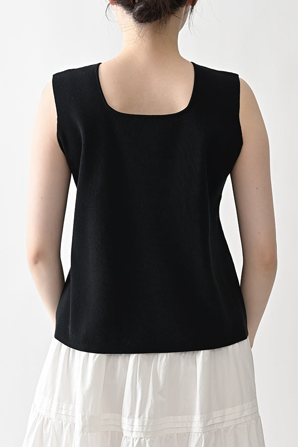 2-Way Full Milano Knit Sleeveless Pullover