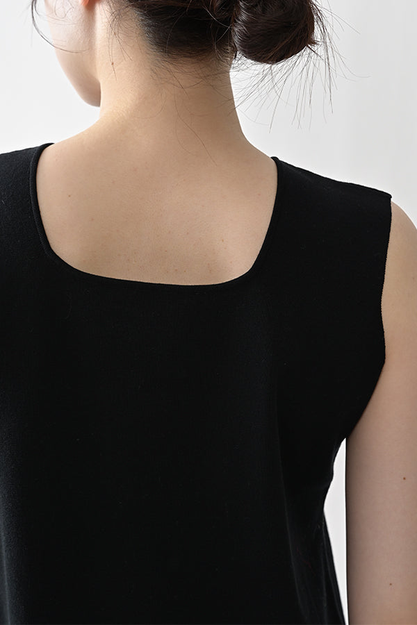 2-Way Full Milano Knit Sleeveless Pullover